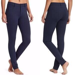 Athleta Ponte Mid Rise Skinny Pants Navy Size 2 Athleisure Outdoor Business Norm